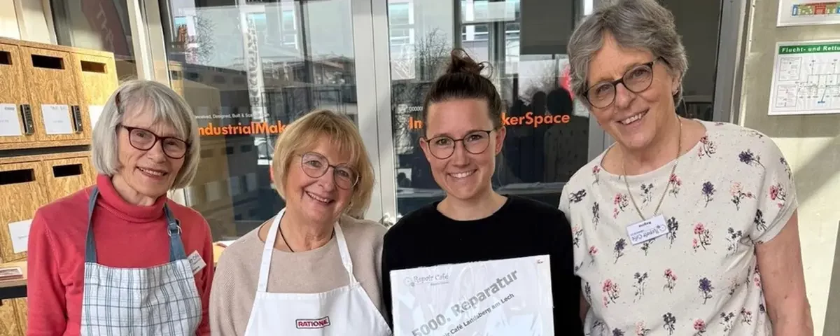 Repair Café Landsberg erreicht 5000. Reparaturauftrag