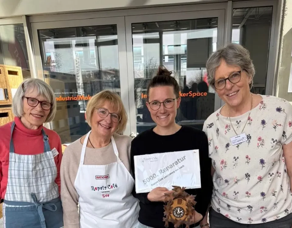 Repair Café Landsberg erreicht 5000. Reparaturauftrag